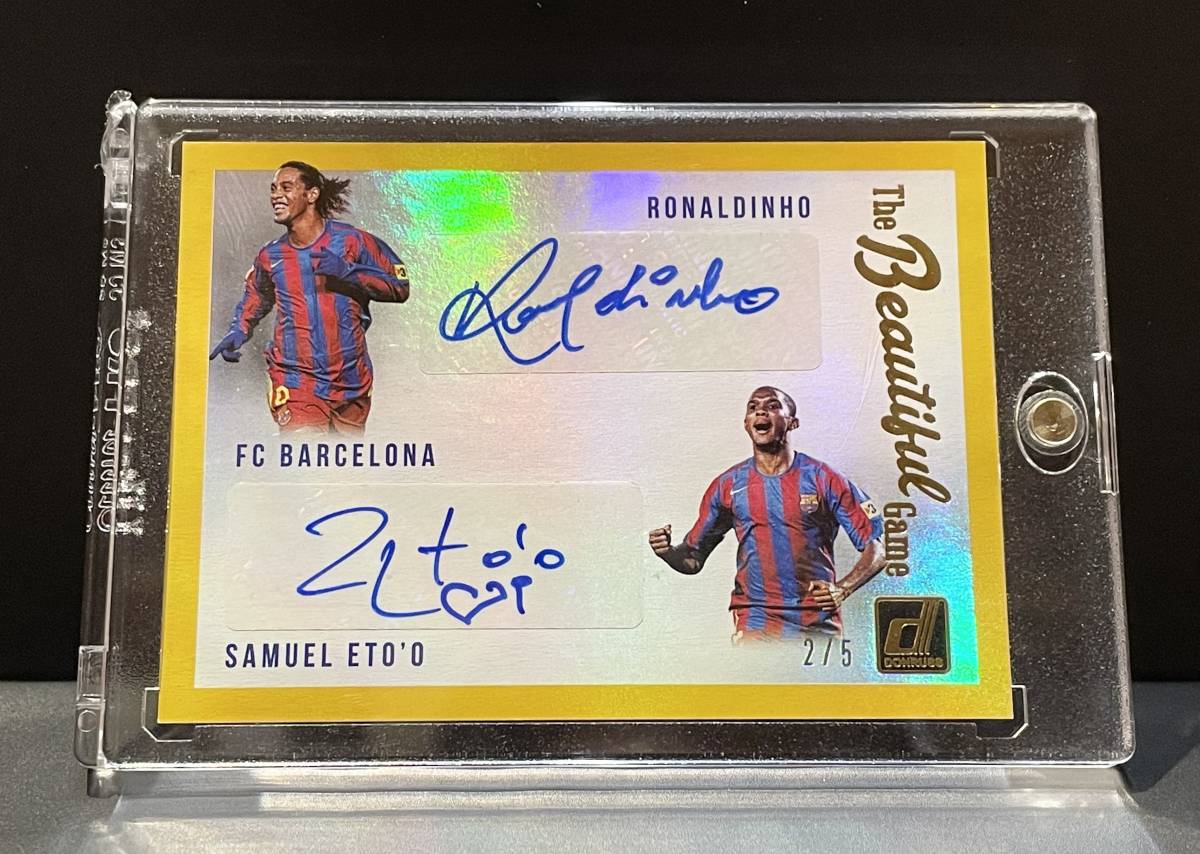 Ronaldinho / Samuel Eto'o 2018-19 Panini Donruss The Beautiful