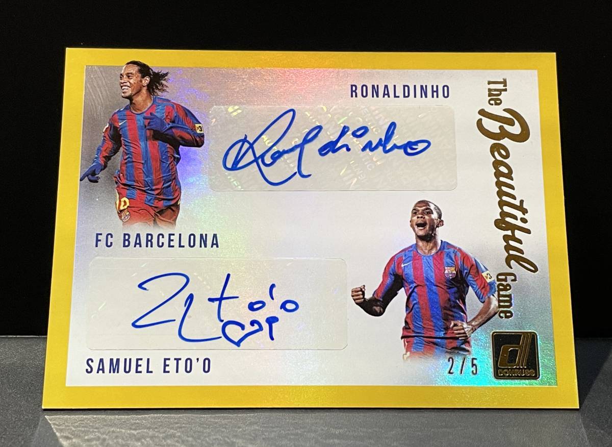 Ronaldinho / Samuel Eto'o 2018-19 Panini Donruss The Beautiful