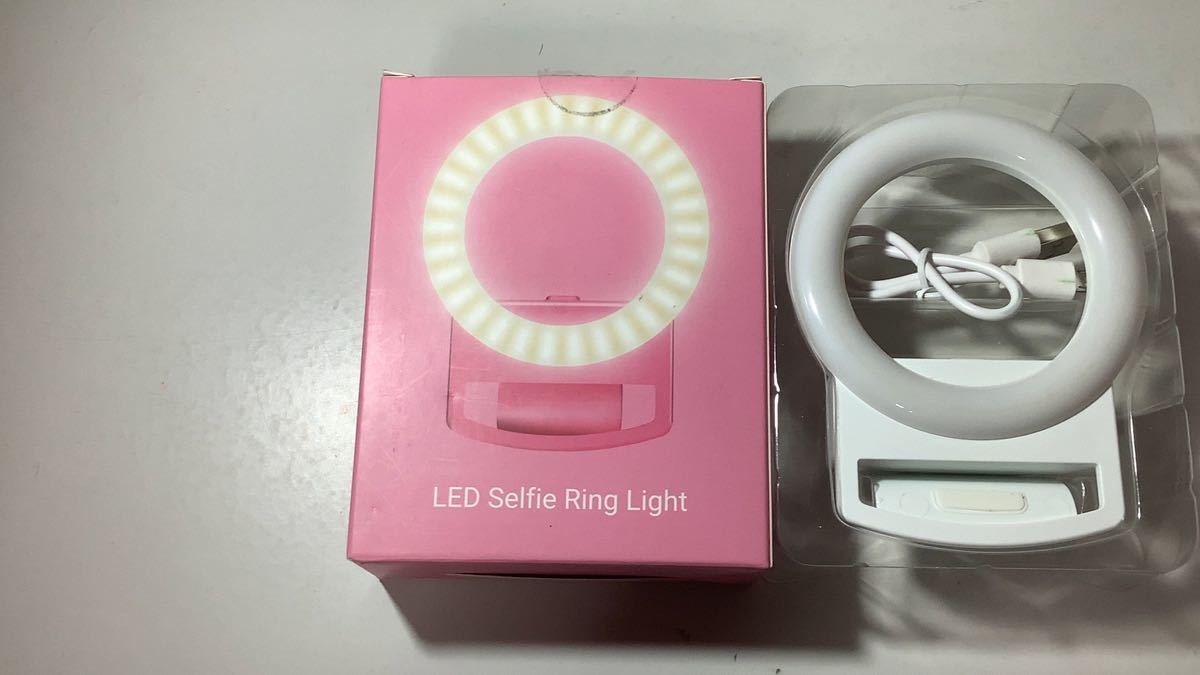 LED Selfie Ring Light 要外部バッテリー 撮影用