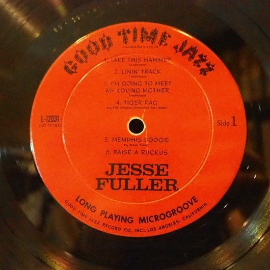 ■GOOD TIME JAZZ★JESSE FULLER/JAZZ FOLK SPIRITUALS& BLUES★送料無料(条件有り)多数出品中!★オリジナル名盤■_画像3