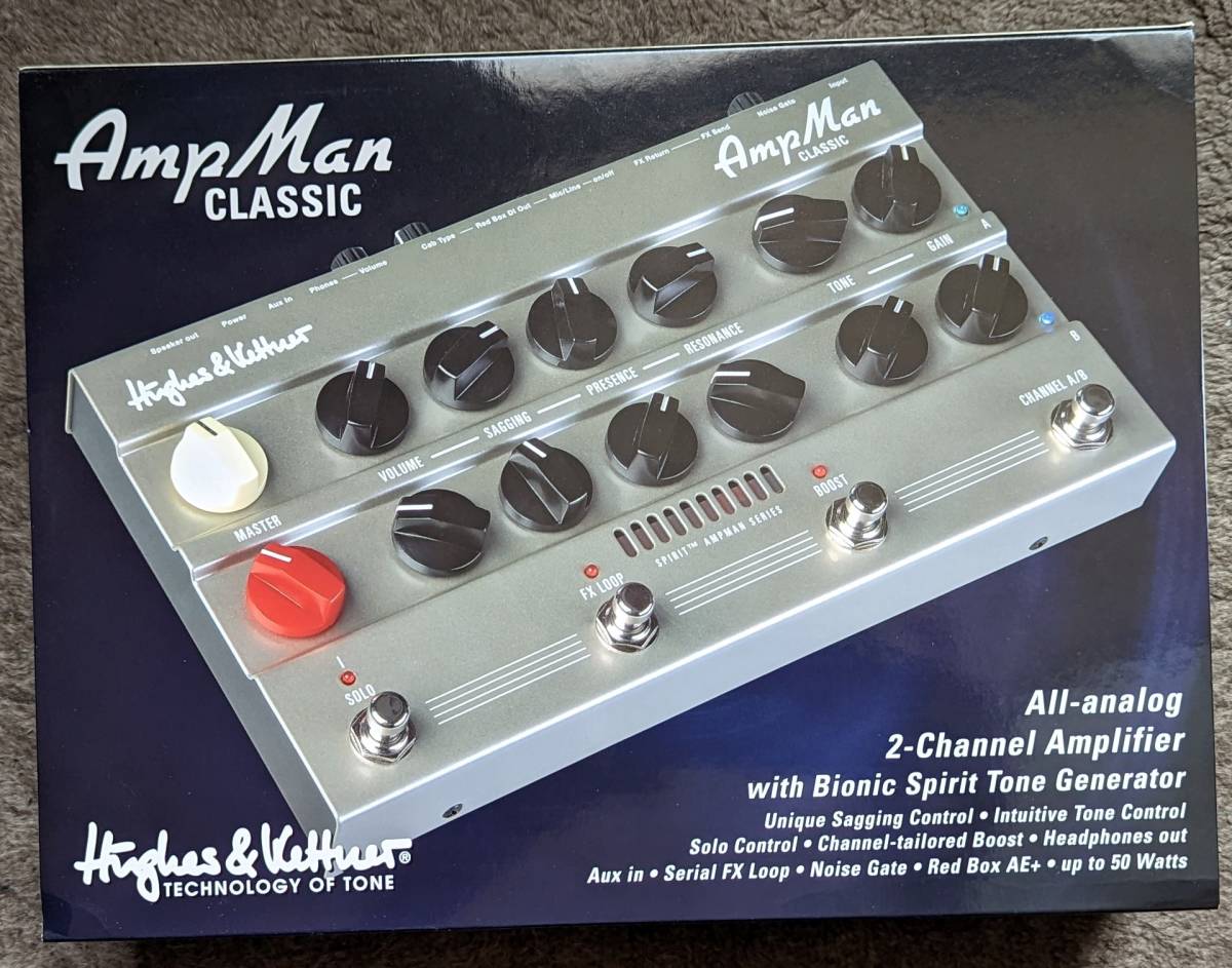 新品 Hughes & Ketner AmpMan Classic ペダル型50Wギターアンプ