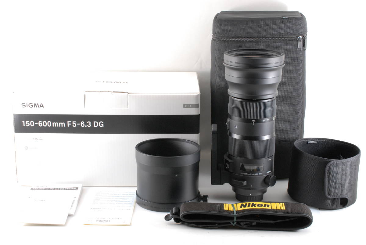 美品 保障付 動作確認済】SIGMA 150-600mm F5-6.3 DG OS HSM Sports