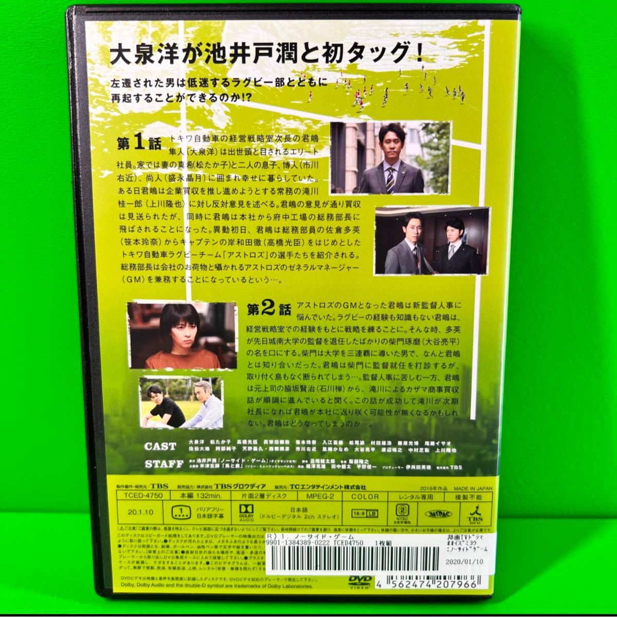 ノーサイド・ゲーム DVD 全巻セット 大泉洋 新着商品 djecija-knjiga.ba