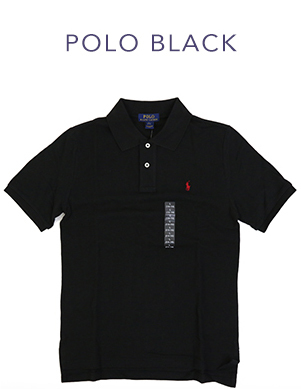 新品 アウトレット ｂ188 ボーイズ S(8)サイズ 鹿の子 ポロシャツ polo ralph lauren ポロ ラルフ ローレン 黒_画像1