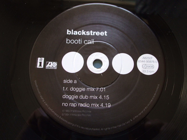 EP Blackstreet - Booti Call [T.R. Doggy mix] (1994)_画像2
