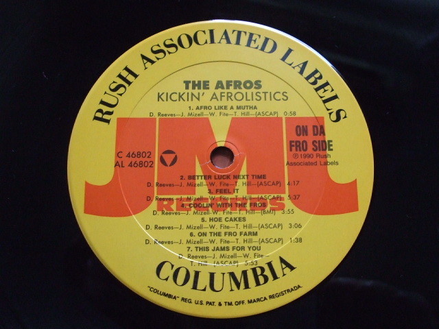 LP The Afros - Kickin' Afrolistics (1990)_画像2