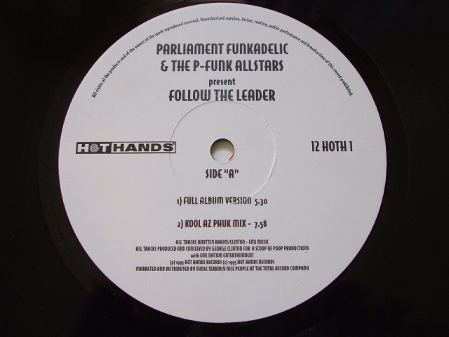 EP Parliament Funkadelic & All Stars - Follow The Leader (1995)_画像2