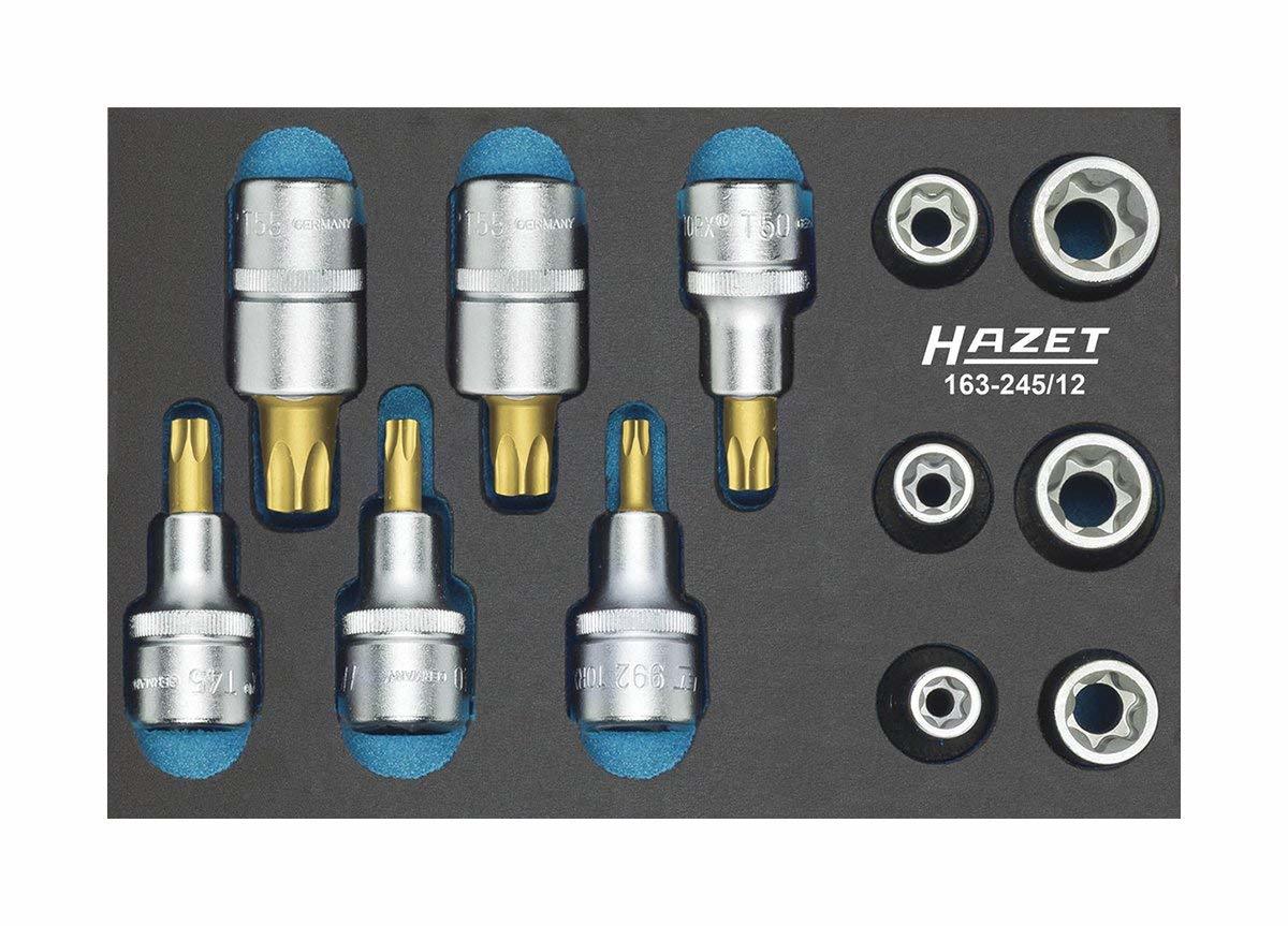 Hazet ハゼット 163-245/12 1/2インチトルクスソケット 12ピース E10-E20・T30-T60_画像1