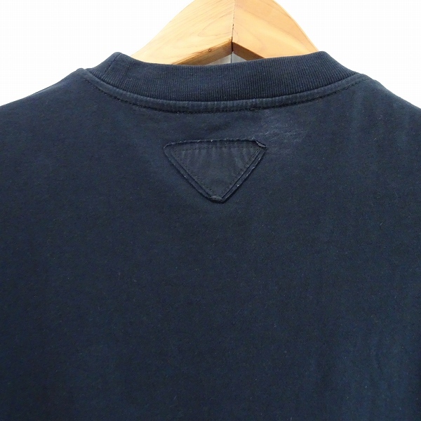 #snc プラダ PRADA Tシャツ M 黒系 三角ロゴ メンズ [761932]_画像4