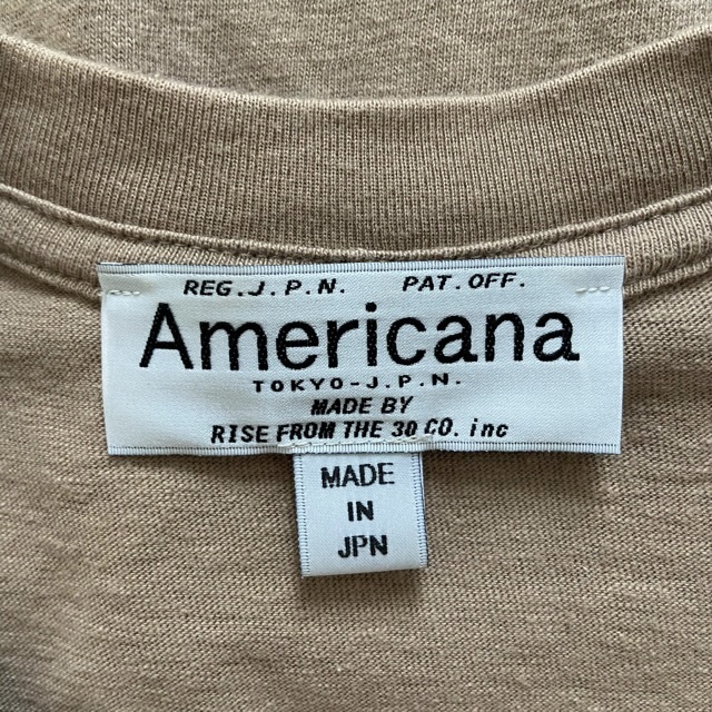 #snc アメリカーナ Americana カットソー Tシャツ ベージュ 半袖 レディース [763570]の画像6