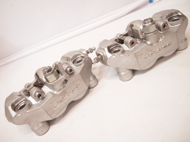  Tokico made brake caliper left right crack none mainte to.108mm pitch radial ZX-10R ZX-6R