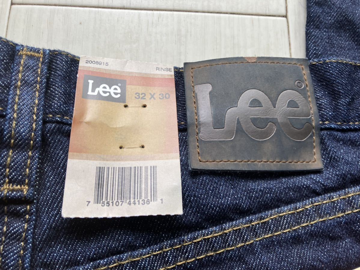  новый товар с биркой W32 Lee постоянный Fit распорка джинсы темно синий Lynn скалярный неиспользуемый товар товар New Old Stock 100% хлопок 