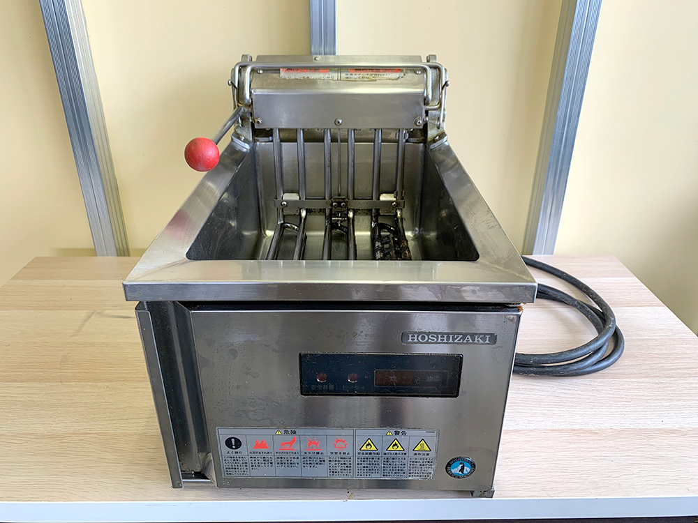 国産原料100% ホシザキ電気 電気フライヤー ヒータースイングアップ式
