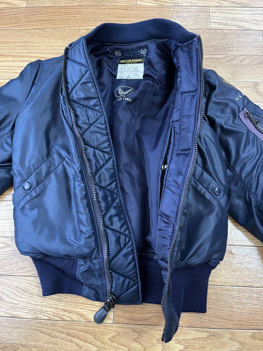 美品 リアルマッコイズ B-15C サイズ34 ネイビー THE REAL McCOY'S フライトジャケット ミリタリー FLIGHT JACKET ブルゾン NAVY_画像4