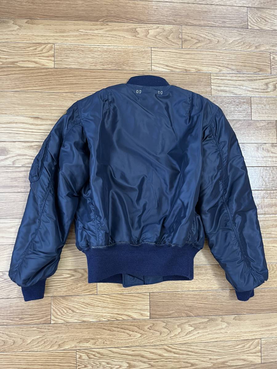 美品 リアルマッコイズ B-15C サイズ34 ネイビー THE REAL McCOY'S フライトジャケット ミリタリー FLIGHT JACKET ブルゾン NAVY_画像7