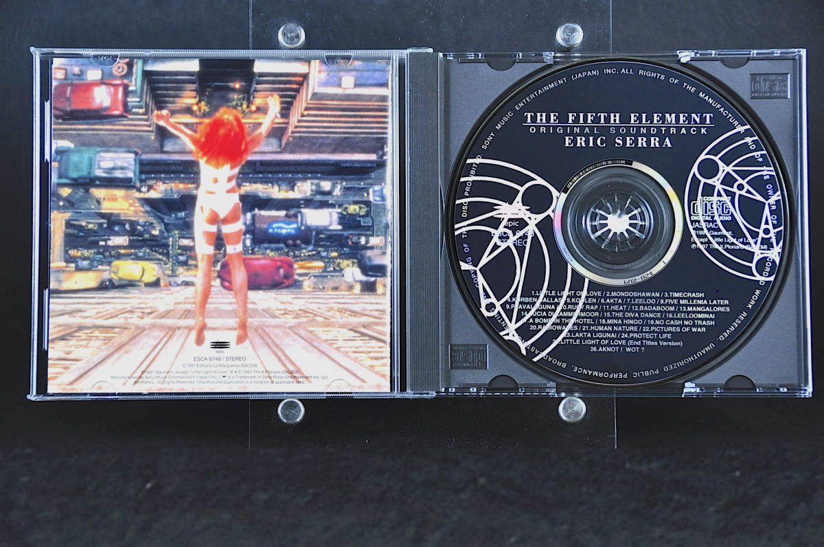 国内盤☆ フィフス・エレメント オリジナル サウンドトラック/ エリック・セラ Fifth Element ■97年盤 全26曲 CD アルバム ESCA-6748 美品_画像4