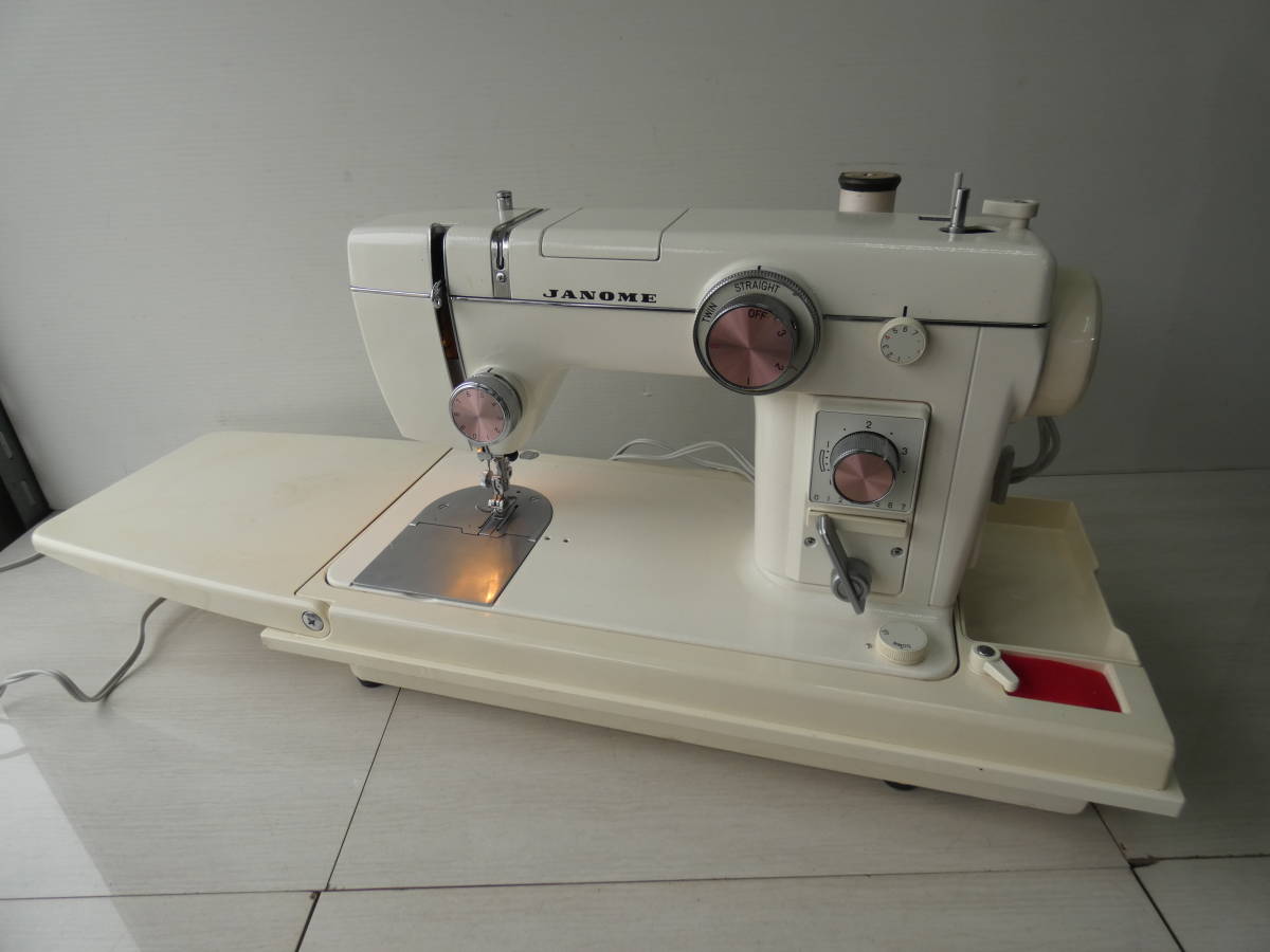 ☆JANOME ミシン ジャノメ MODEL 802型 取説 フットペダル ケースあり