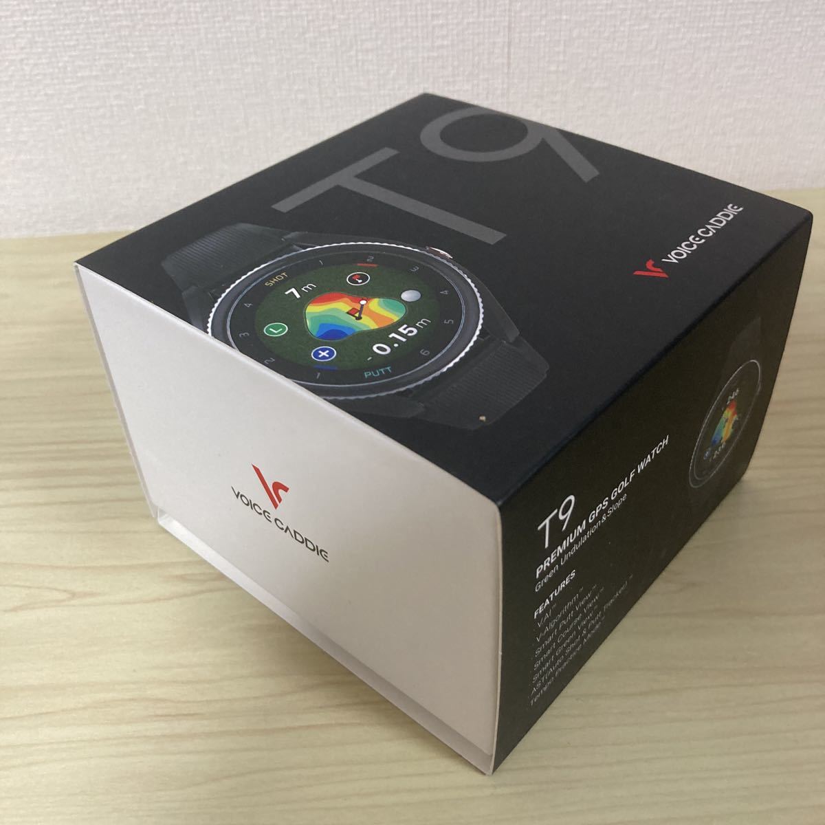 ボイスキャディ T9 ゴルフ 距離計 腕時計型 GPSナビ ブラック VOICE