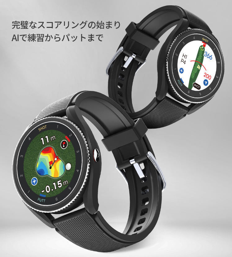 ボイスキャディ T9 ゴルフ 距離計 腕時計型 GPSナビ ブラック VOICE