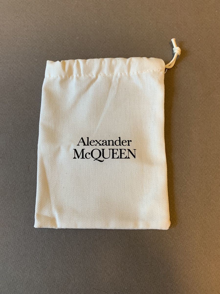 正規 ALEXANDER McQUEEN アレキサンダーマックイーン 付属品 小物入れ 保存袋 白 サイズ 縦 16cm 横 12cm_画像1
