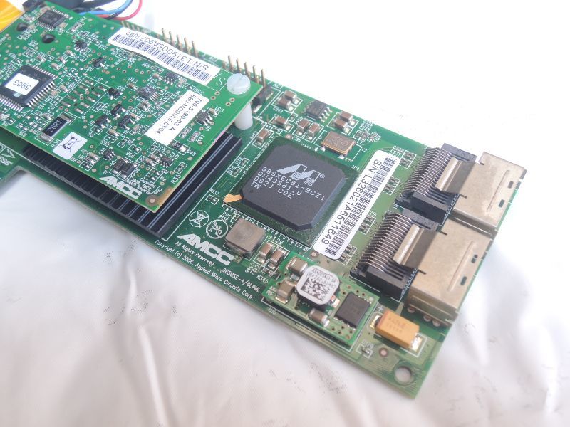 3ware 9650SE-8LPML 8Port SATA II RAID Controller (Raid0,1,5,10,SingleDisk,JBOD対応) BBU付 動作画面有_画像3