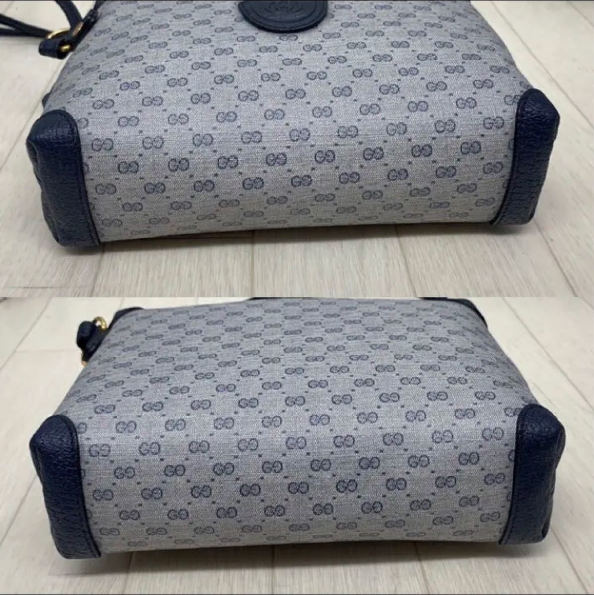 【超美品】GUCCI オールドグッチGG柄PVCショルダーバッグ