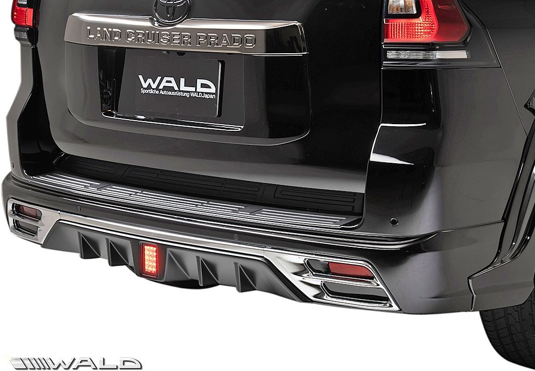 【M's】 トヨタ 150系 後期 ランドクルーザー プラド GDJ15#W TRJ150W (H29.9-) WALD BLACK BISON リアスカート ／／ ABS 未塗装 ヴァルド _画像1