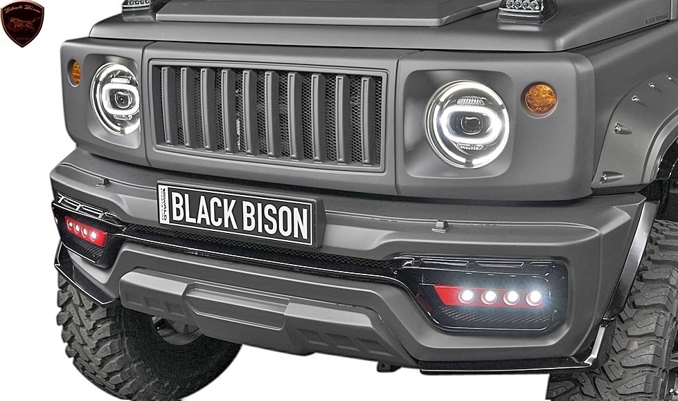 【M's】スズキ ジムニー/ジムニーシエラ (H30.8-)WALD Black Bison エアロ 4点キット (F+R+JG+OF)／／FRP ヴァルド バルド エアロ JIMNY_画像8