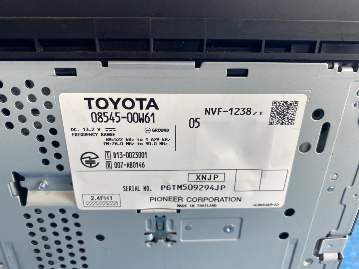 トヨタ 純正ナビ NSCP-W64 08545-00W61 AM/FM DISC TV ワンセグ ...