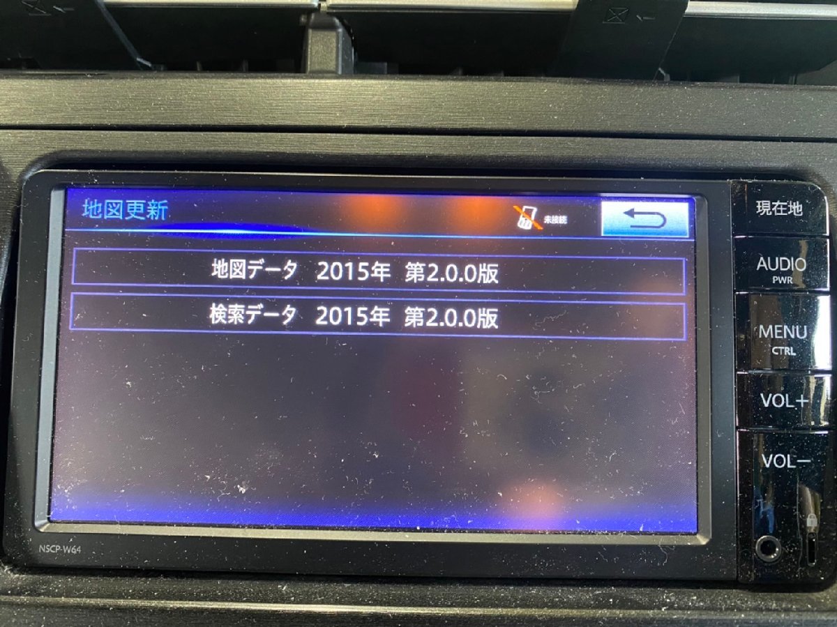 トヨタ 純正ナビ NSCP-W64 08545-00W61 AM/FM SD ワンセグ Bluetooth ...