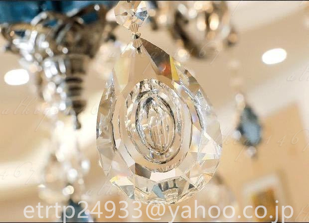 新入荷☆高級水晶ペンダントライト 洋風照明 シャンデリア 北欧デザイン シーリングライト 天井照明 6灯
