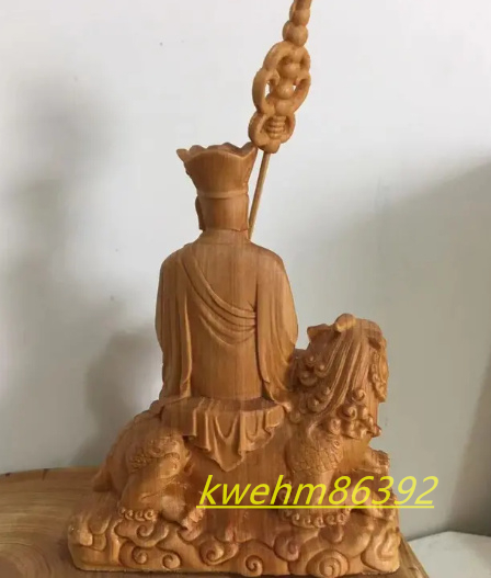 木製仏像 地蔵菩薩 高級木彫り 手彫り仏像 魔除け 開運厄除 祈願成就 _画像3