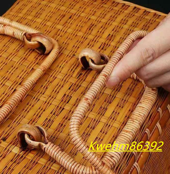 最新ショップニュース 職人手作り 収納ケース 自然竹の編み上げ 茶道具