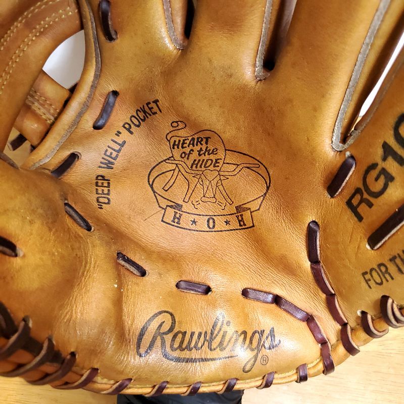 ローリングス HOH by asics時代 旧ラベル Rawlings 一般用大人サイズ 外野用 軟式グローブ