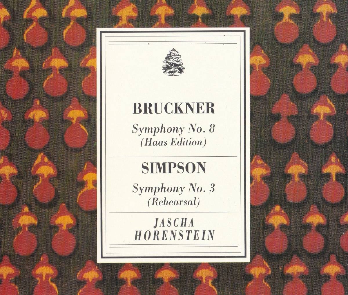 廃盤超希少 2CD intaglio ヤッシャ・ホーレンシュタイン ロンドン交響楽団 ブルックナー 交響曲 第8番 他_画像1