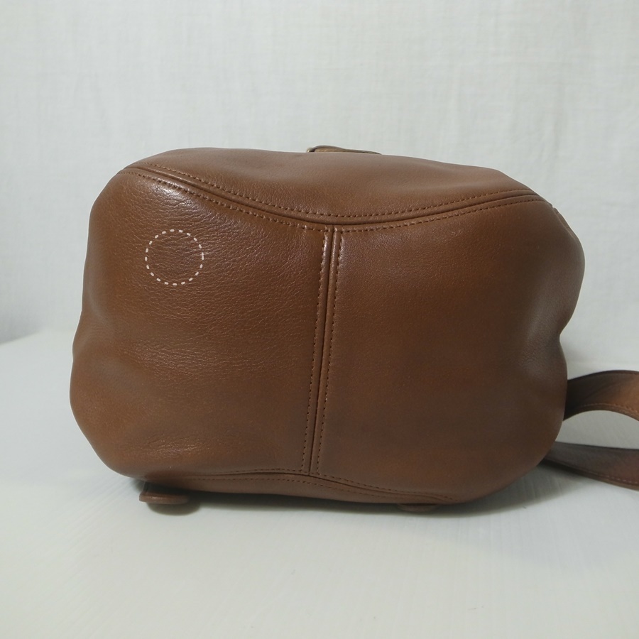 COACH Old Coach leather rucksack Brown / bag unisex Vintage brand bag 