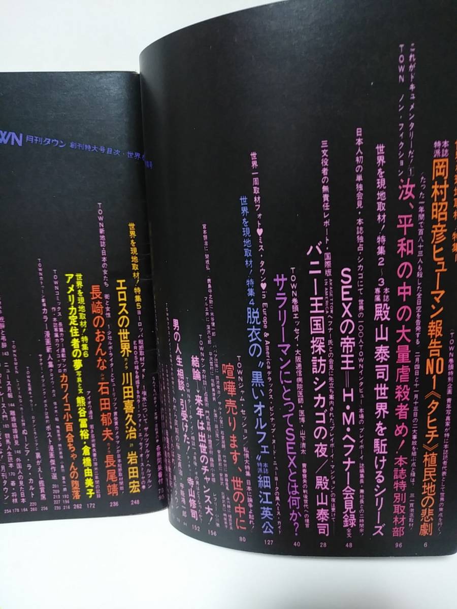 月刊タウン創刊号から3号まで3冊セット 昭和42年 細江英公 寺山修司 若松孝二 カワイコプロ/上村一夫「カワイコ小百合ちゃんの堕落」の画像4