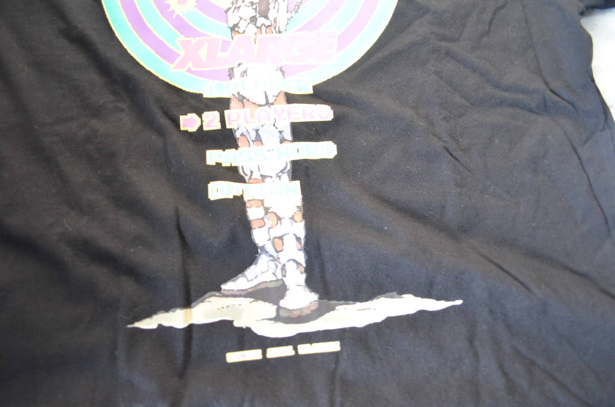 エクストララージ★ゲーム機刺繍のシューティングゲームボーイ半袖Tシャツ（m・黒）_画像4