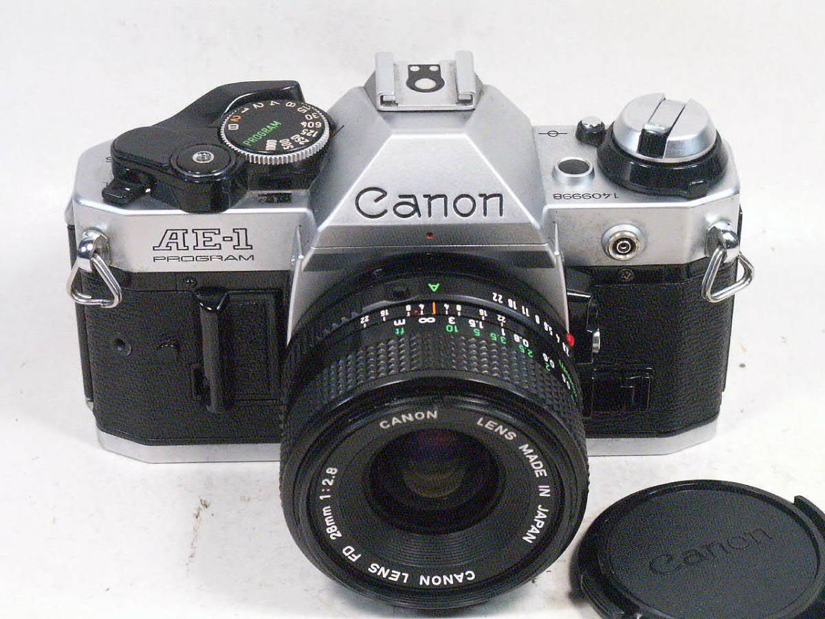 直売直送 AE-1 シャッター鳴き無し　Canon Program 28/2.8 FD フィルムカメラ
