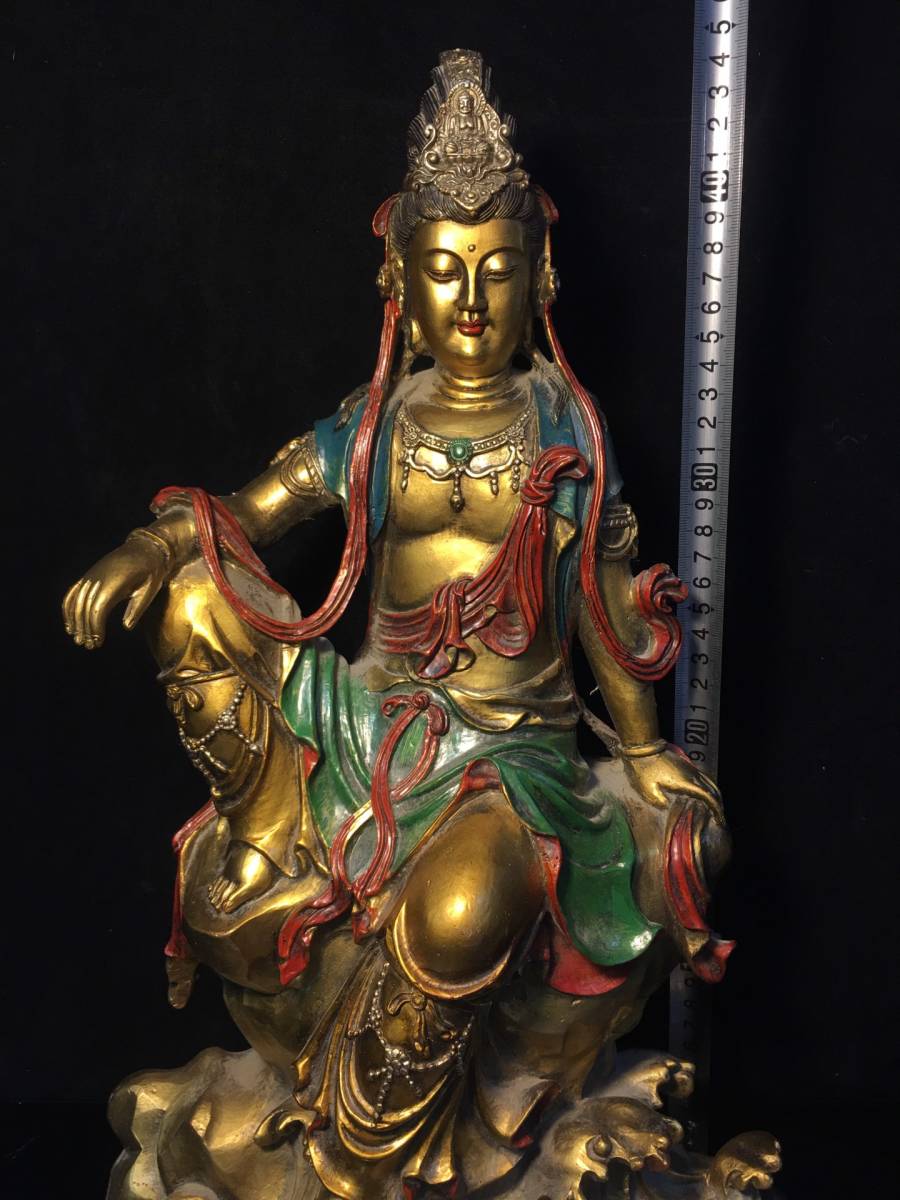 蔵友館蔵品・銅製・寶石嵌・描金・彩繪・現巴仏】・希少珍品 蔵友館蔵品・銅製・寶石嵌・描金・彩繪・現巴仏】・希少珍品