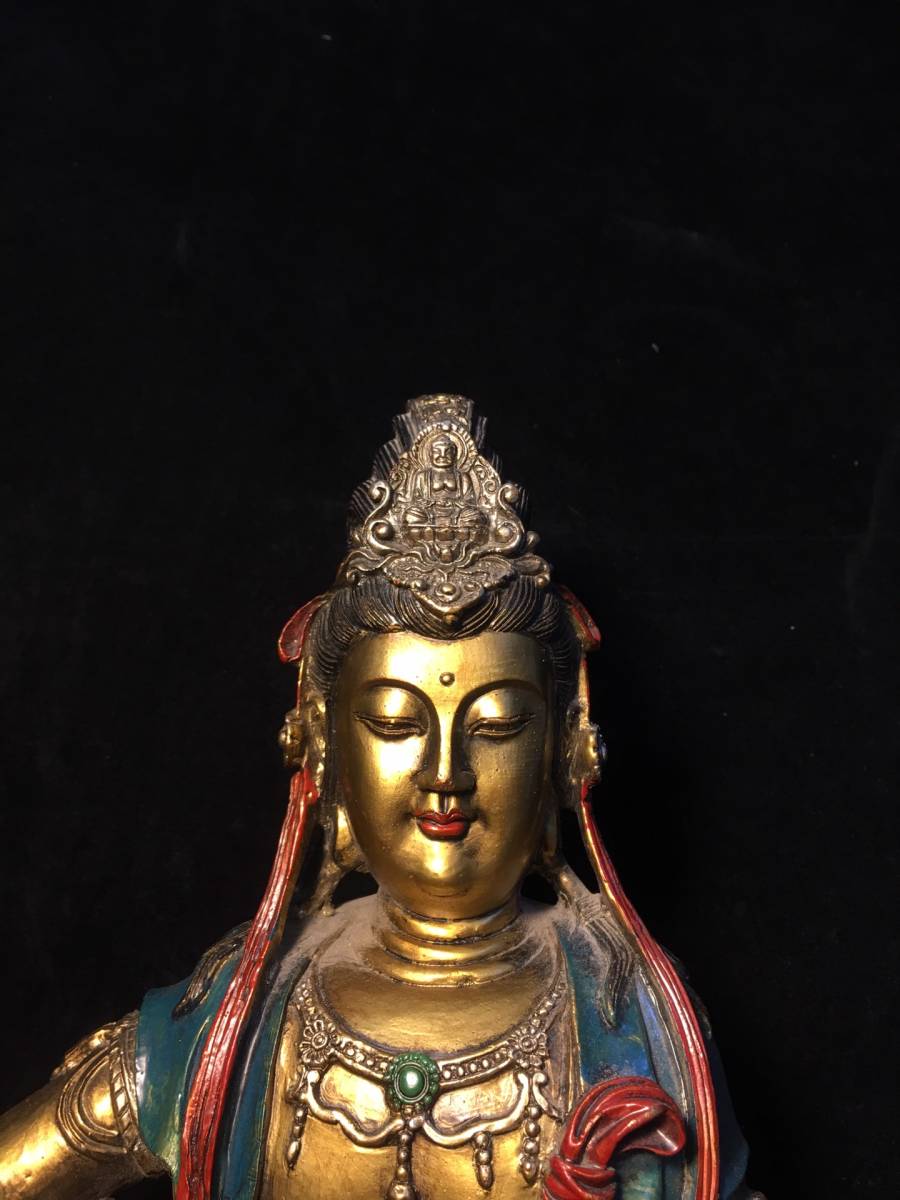 大名品】◇金銅如来立像 新羅仏 総高:28cm 金銅仏 鍍金仏 仏像 大名品】◇金銅如来立像 新羅仏 総高:28cm 金銅仏 鍍金仏 仏像