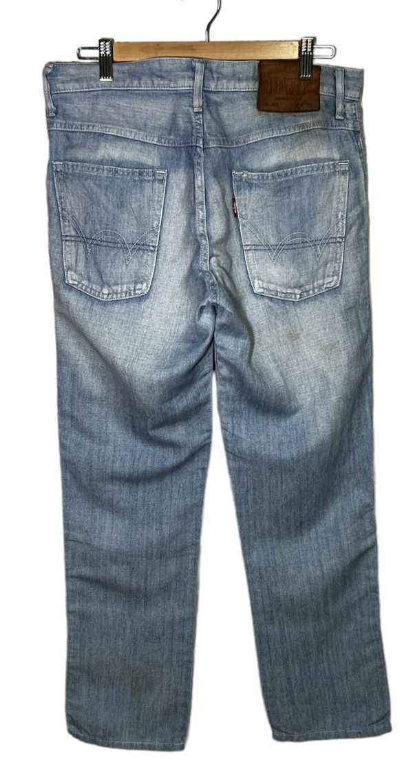 *linen Denim * EDWIN 503 W31 Edwin Regular NARROW сделано в Японии лен . джинсы American Casual USED Vintage б/у одежда 0296