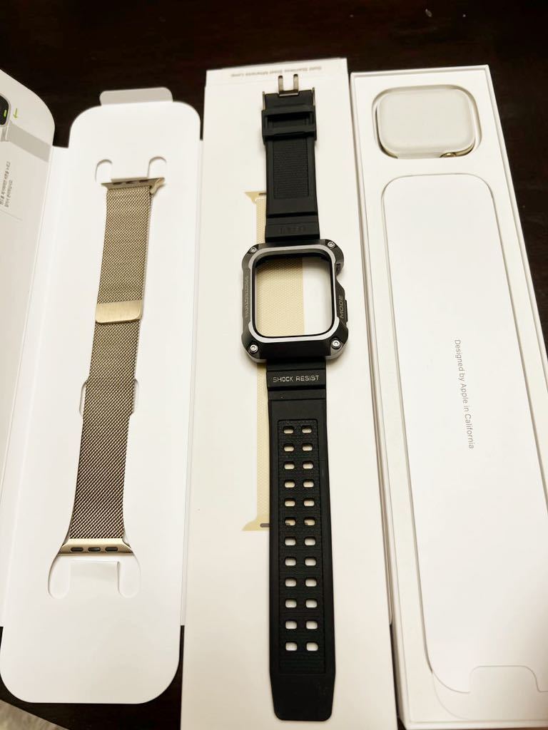 美品『Apple Watch Series 7 GPS＋Cellularモデル 45mm ゴールド