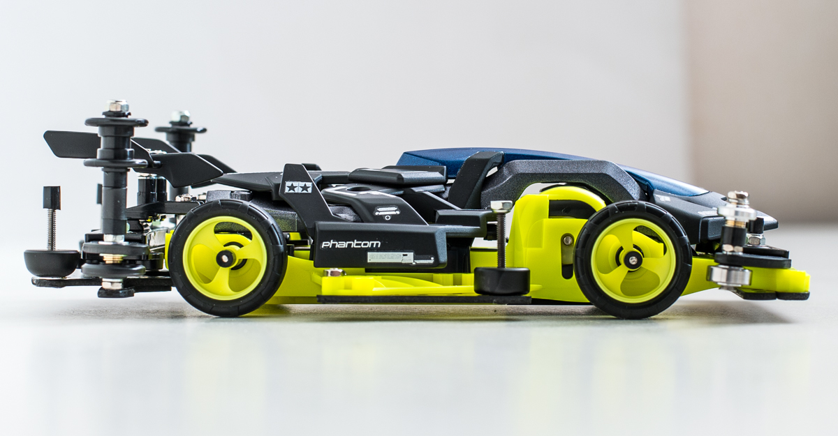 ミニ四駆★マッハフレーム FM-A完成品 BLK/YL 小径SH・スラダン・塗装済み