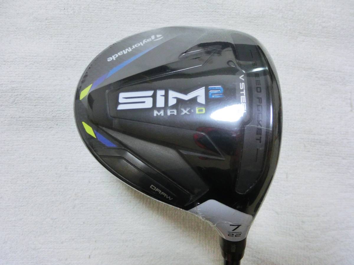 送料無料 新品 テーラーメイド SIM2 MAX-D 7W 22度 純正 TENSEI BLUE