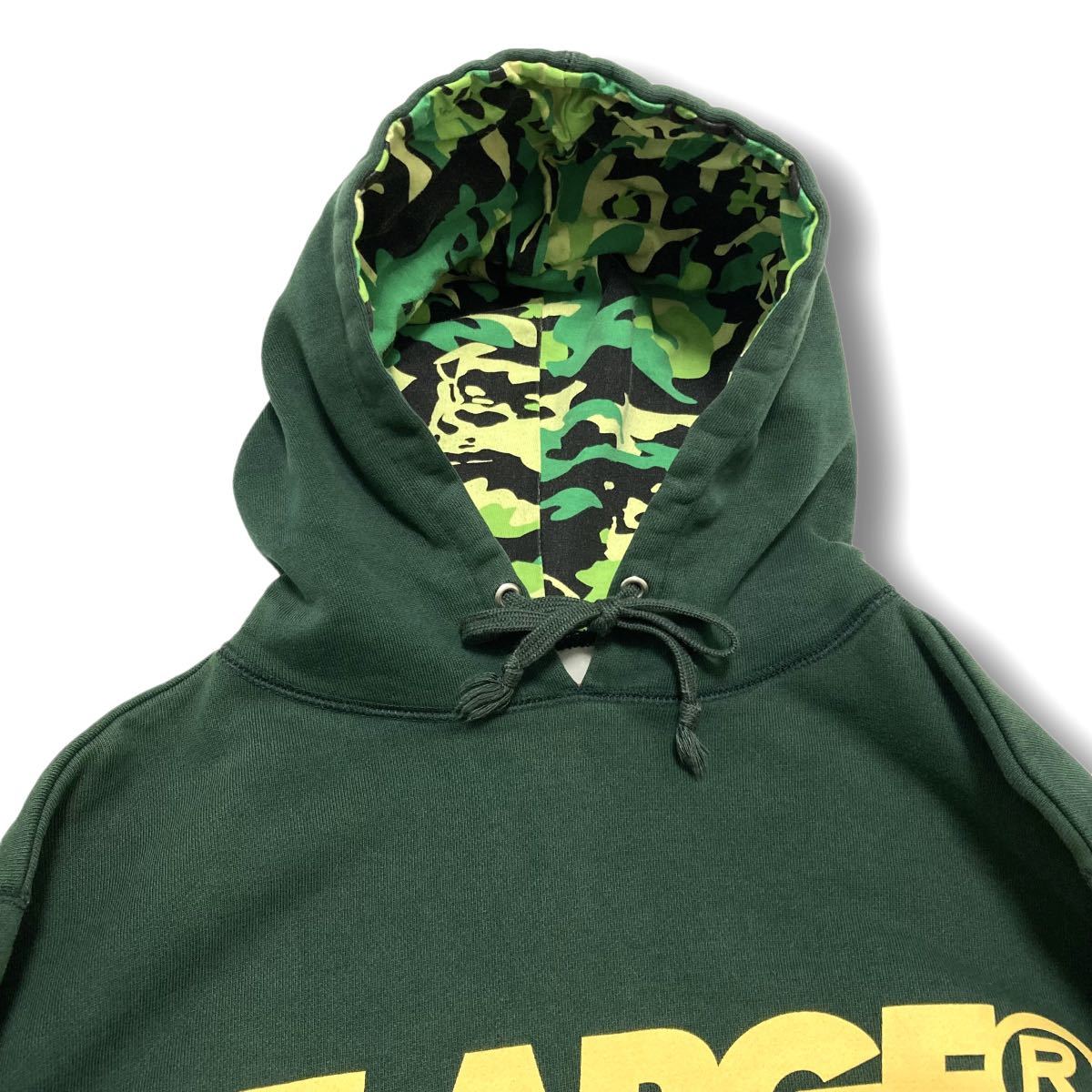 激レア】『XLARGE』 エクストララージ センターロゴパーカー 深緑 古着