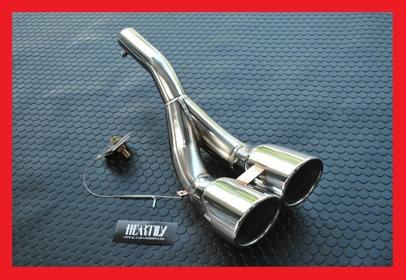 [HEARTILY/ is - Terry ]SUS304 made of stainless steel / muffler piece * Every Wagon /DA64W 95×80φ oval twin * Karl end finisher 