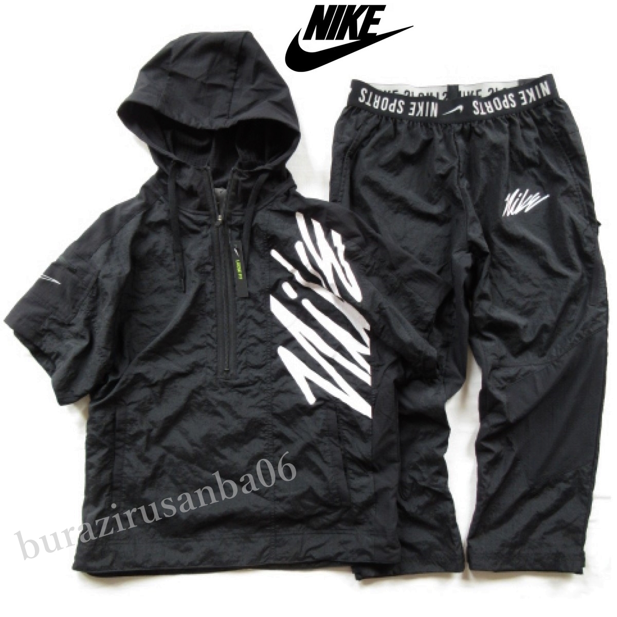 NIKE ナイキ ナイロンパーカー ナイロンパンツ 上下 セットアップ M Yahoo!オークション - M 未使用 定価1.7万 NIKEナイキ ナイロン