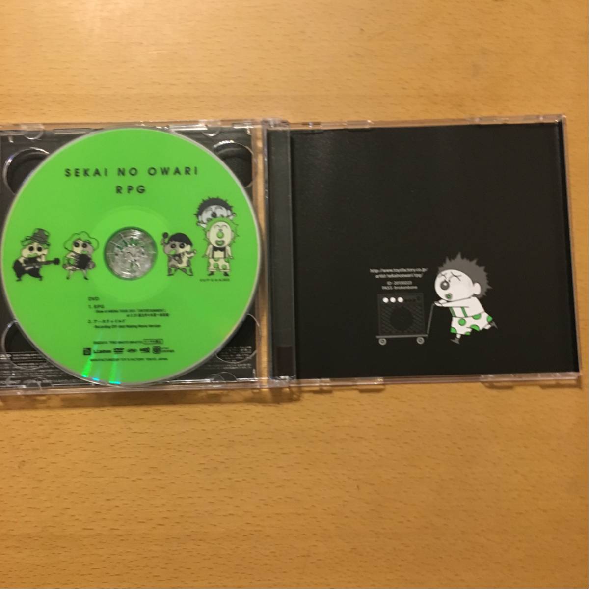 sekai no owari rpg 初回限定盤cd dvd 美品 クレヨンしんちゃん 80