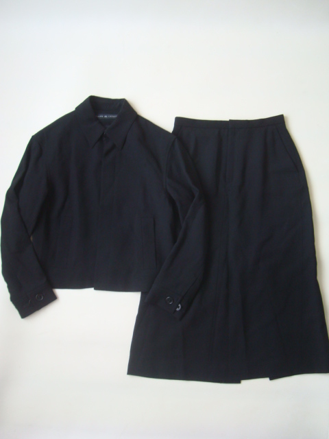 RALPH LAUEN ブラックセットアップスーツ size7 ラルフローレン ジャケット スカート